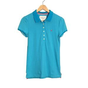 Y2K American Eagle Outfitters Striped Polo‎ Shirt Size Medium